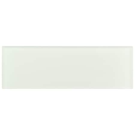 Andova Tiles Enchant-Elle Fauna White 4-in. x 12-in. Subway Polished Glass Wall & Floor Tile Andova Tiles